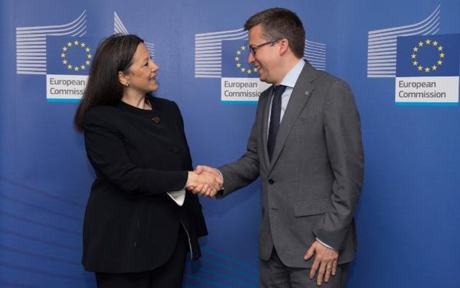 Carlos Moedas, European Commissioner for Research, Science and Innovation met Catia Bastioli to talk about bioeconomy and innovation in Europe